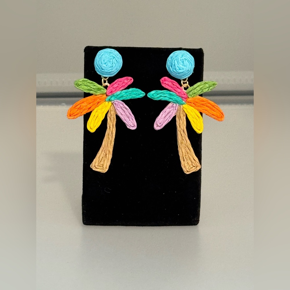 New Arrivals! Colorful Palm Tree Earrings